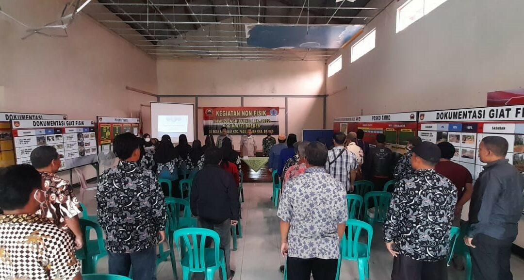 Kegiatan Sosialisasi Kebencanaan Dalam Rangkaian Kegiatan Non-Fisik TMMD Sengkuyung I TA 2022 Desa Winduaji Kecamatan Paguyangan Kabupaten Brebes
